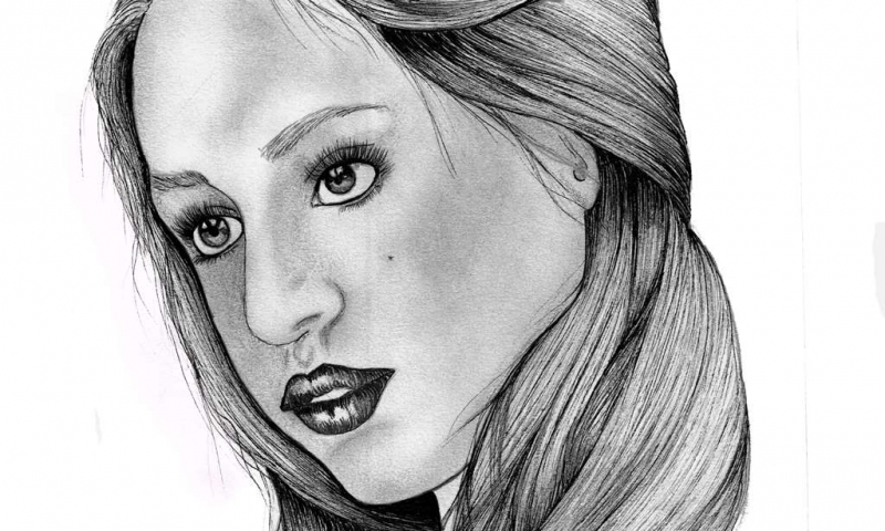 Drawing Sketch Lady