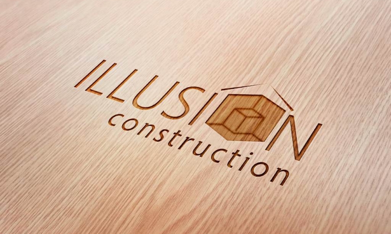 Illusion Wood Logo