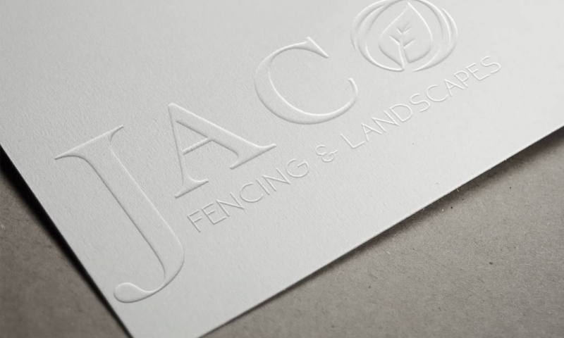 Jaco Embossed Paper Logo