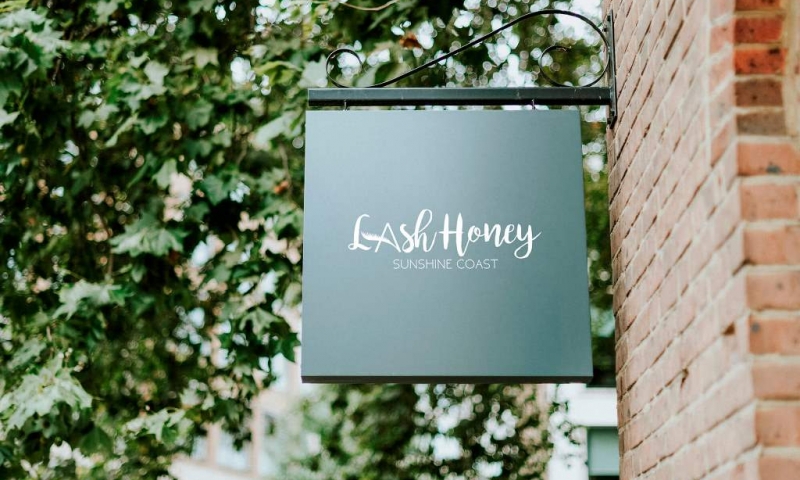 Lash Honey Shop Sign