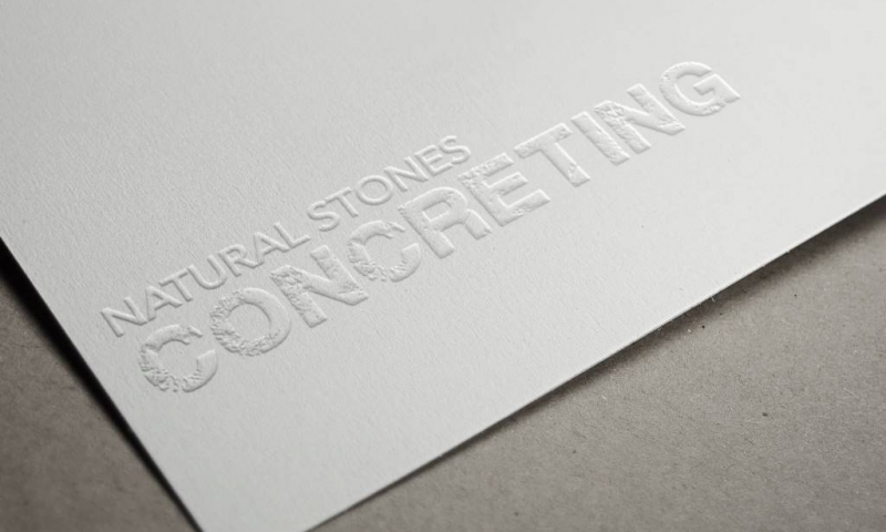 NS Concreteing Embossed Logo