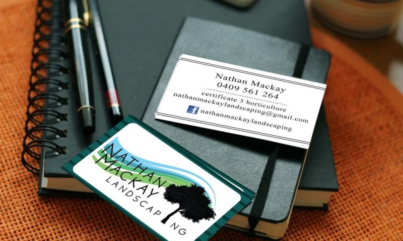 Nathan M Landscaping Business Cards