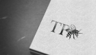 TP Bees Letterpress Logo