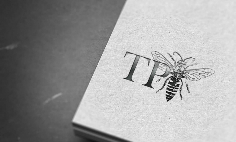 TP Bees Letterpress Logo 2