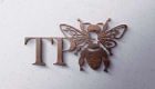 TP Bees Wood Logo